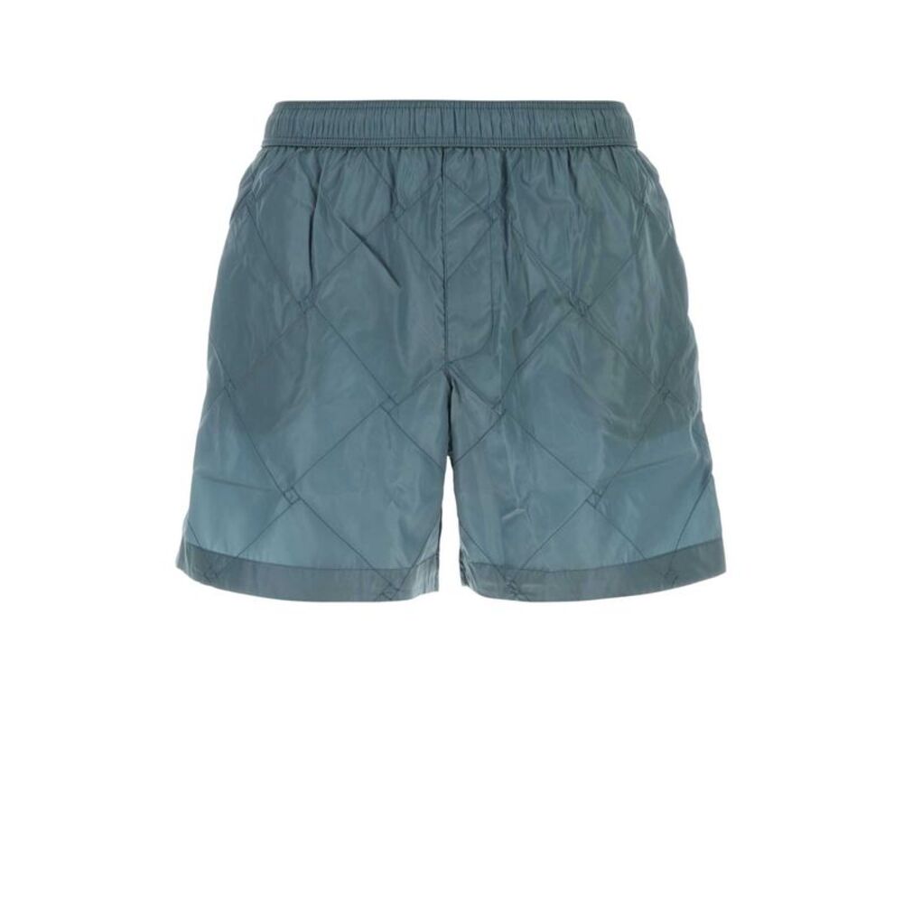 Bottega Veneta Men Air Force Blue Nylon Swimming Shorts